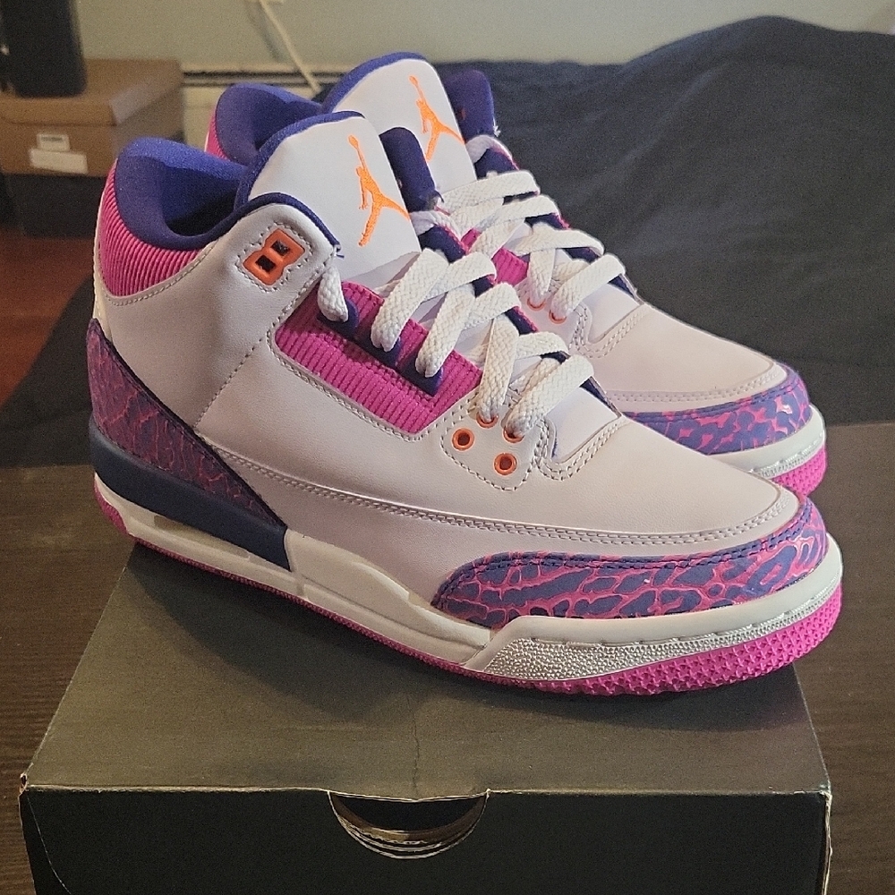 Air Jordan 3 Retro GG "Barely Grape" (2020) M6Y/W7.5 NEW W/OG BOX - Picture 3 of 11